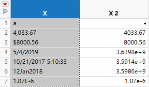 Parsed Numbers