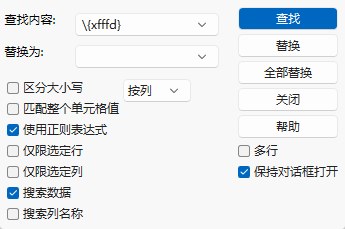 Searching for the Unicode Character